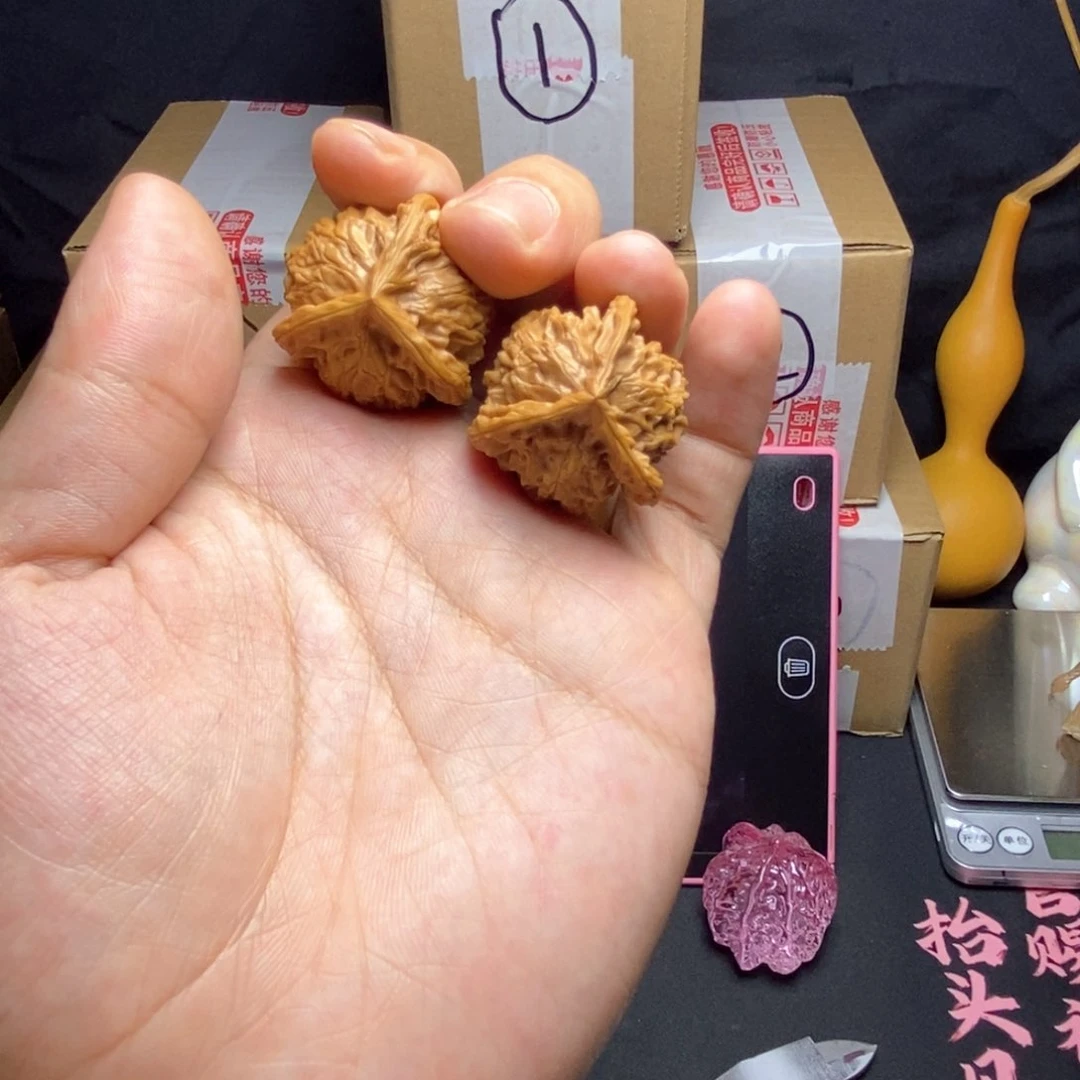 文玩核桃吊坠文玩核桃盘山3棱