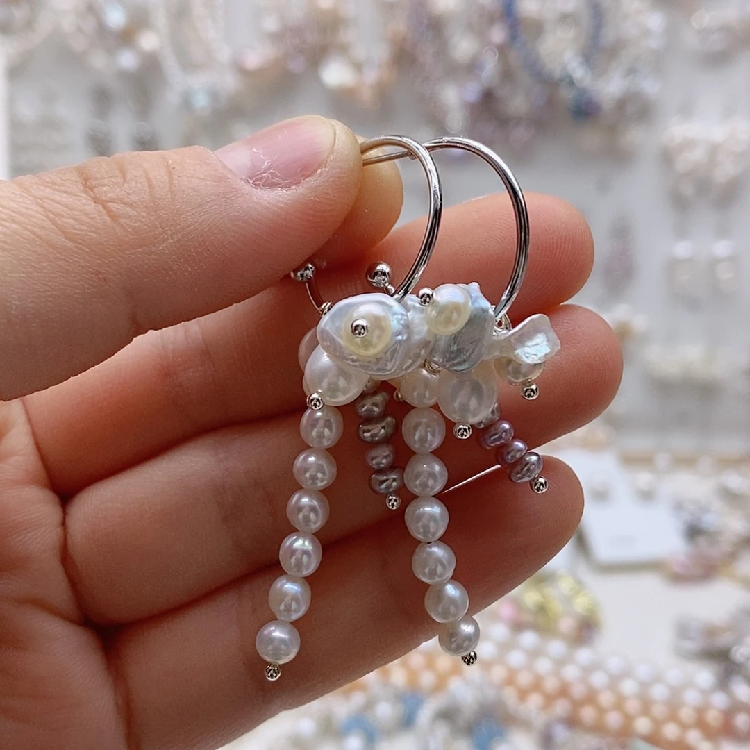 未镶嵌耳饰淡水珍珠