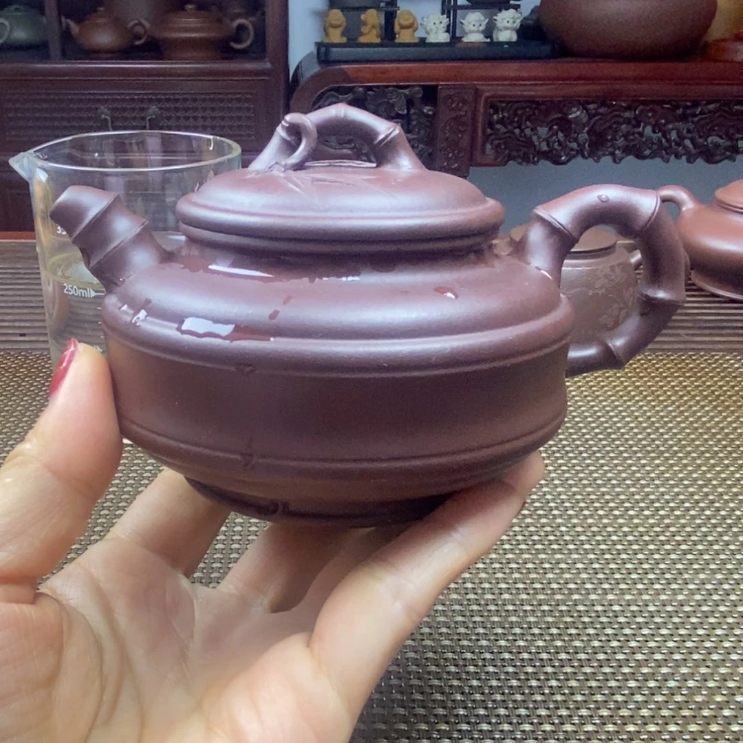 紫砂茶壶260cc紫砂壶紫泥