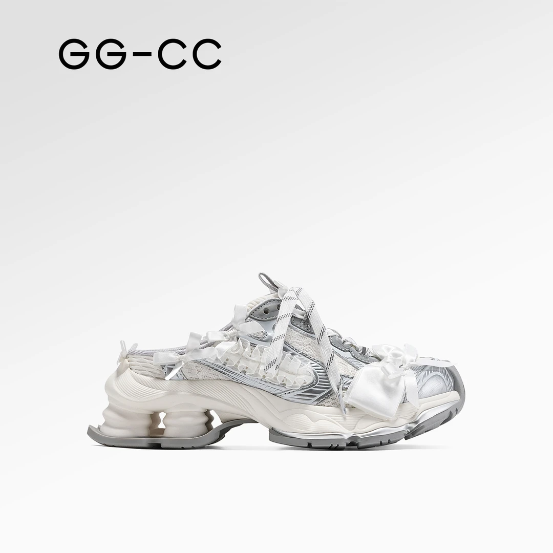 GG-CC【魔幻粒子】2025夏季新款潮流复古老爹半拖鞋9704