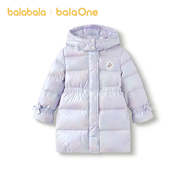 【balaOne】【迪士尼IP】巴拉巴拉童装女童羽绒服2025渐变保暖外套