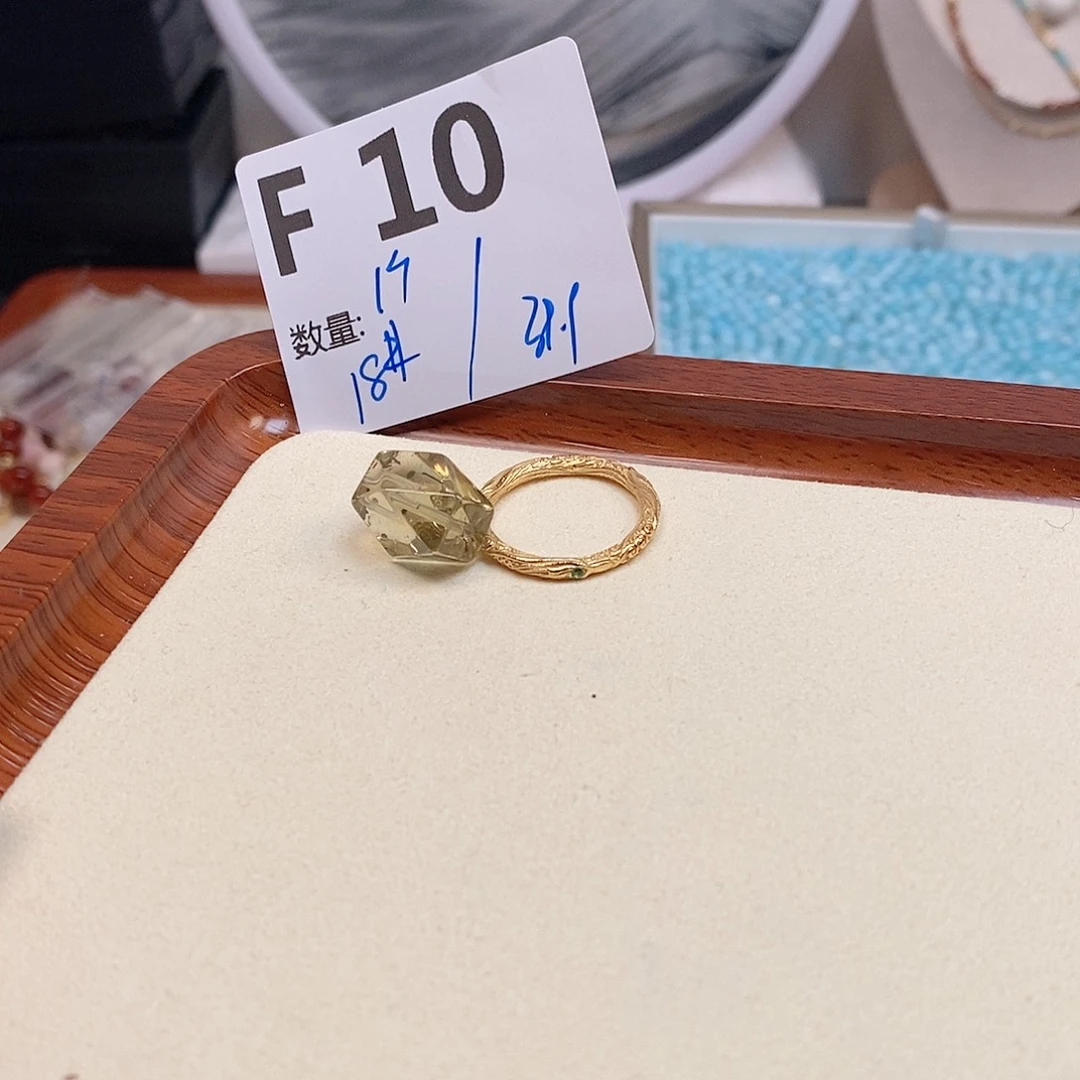 水晶珠宝半成品银S925镶嵌F10