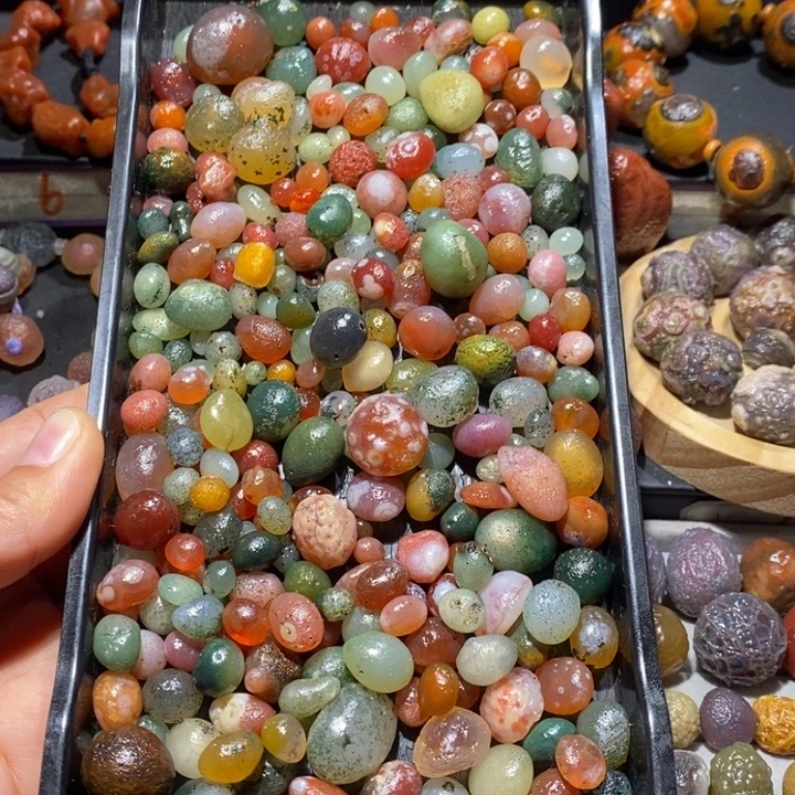 有机玻璃玛瑙原石 散石不退