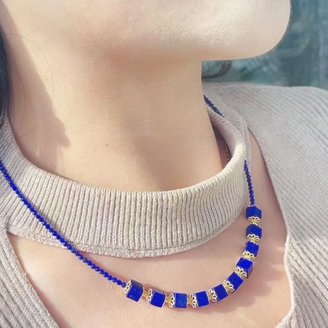 青金石项链未镶嵌