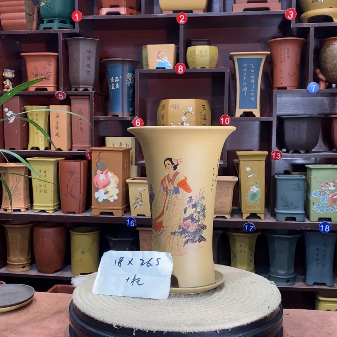 紫砂艺术紫砂花盆
