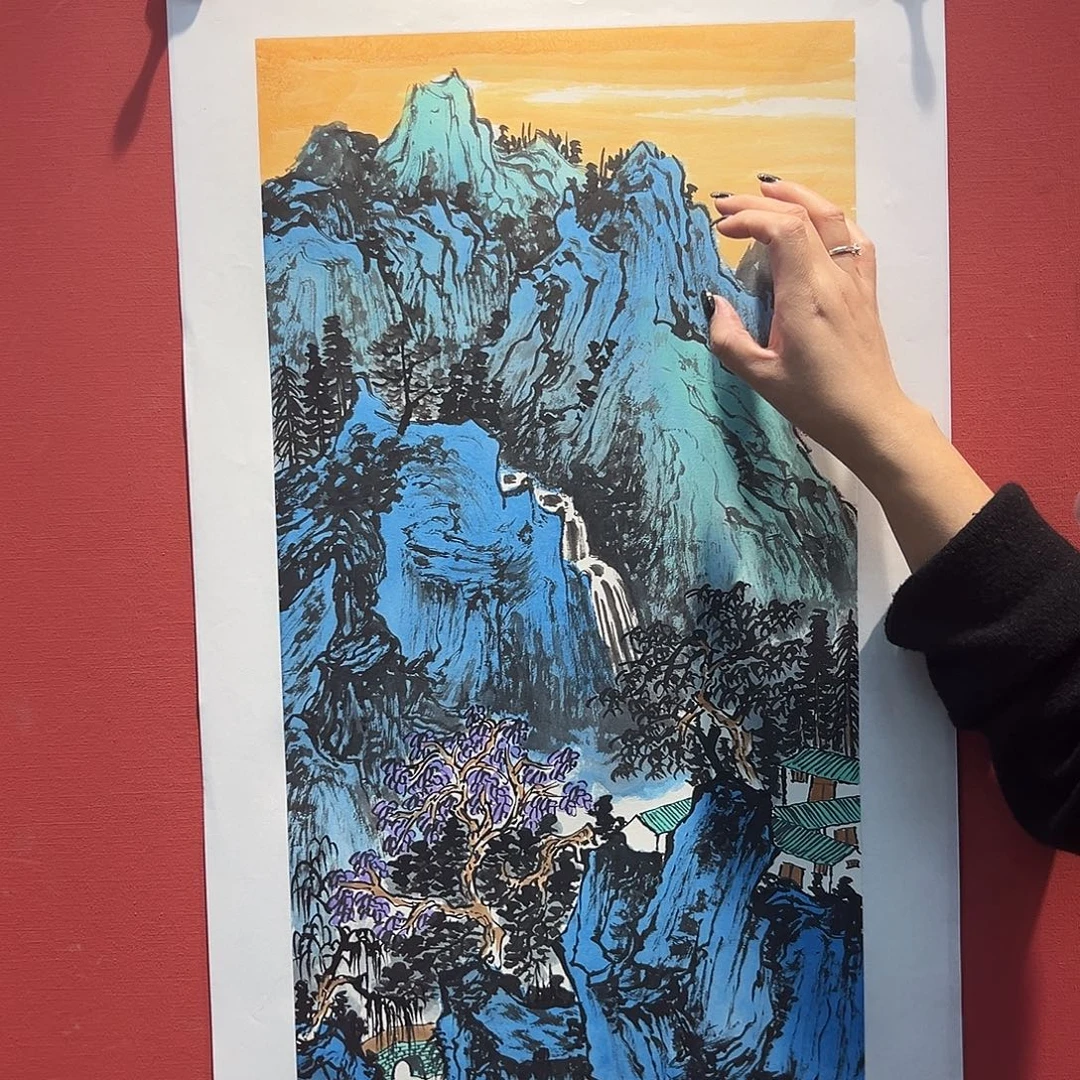 国画曹根建国画作品