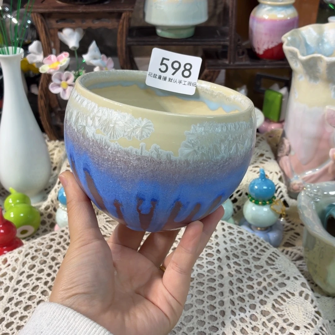 景德镇手工陶瓷花盆