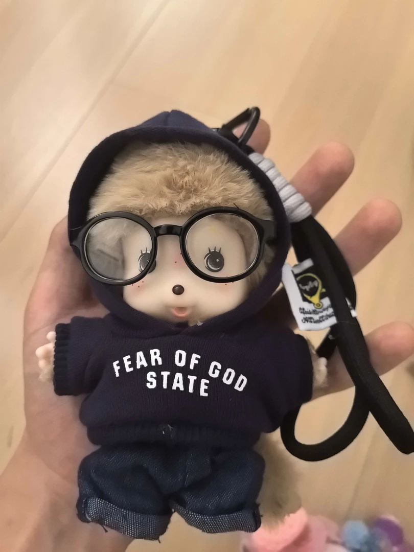 YG#010#一二代钥匙扣娃娃连帽卫衣衣服挂件