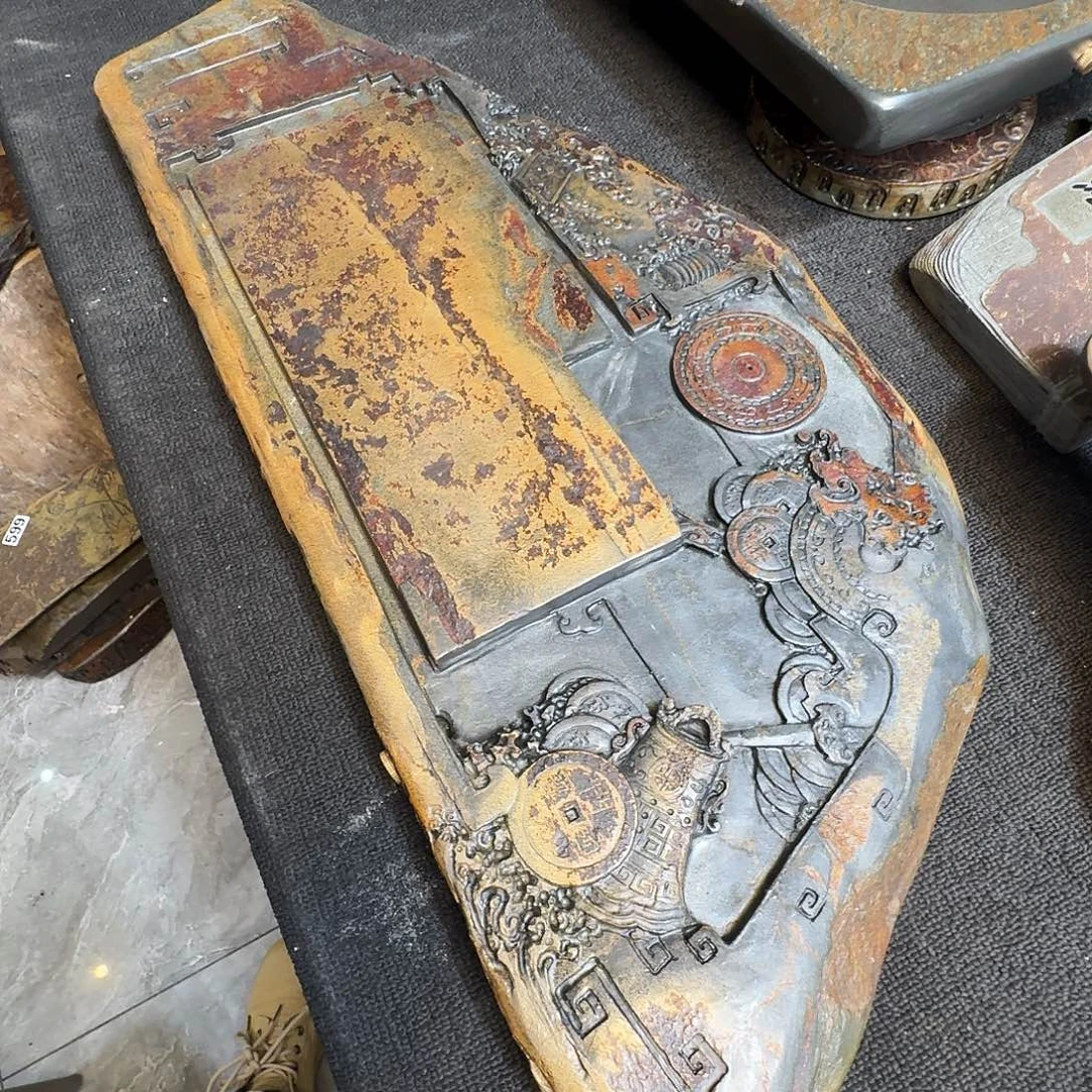 歙砚石刻茶盘茶盘