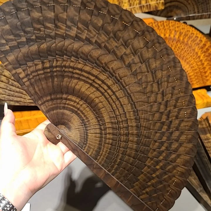 扇子23小叶桢楠金丝楠木苏扇阴沉