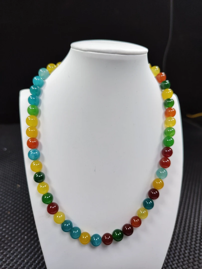 多色10mm项链发一条WK08