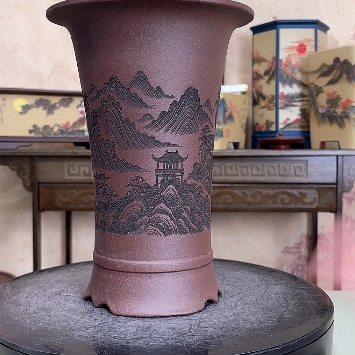 紫砂花盆宜兴紫砂