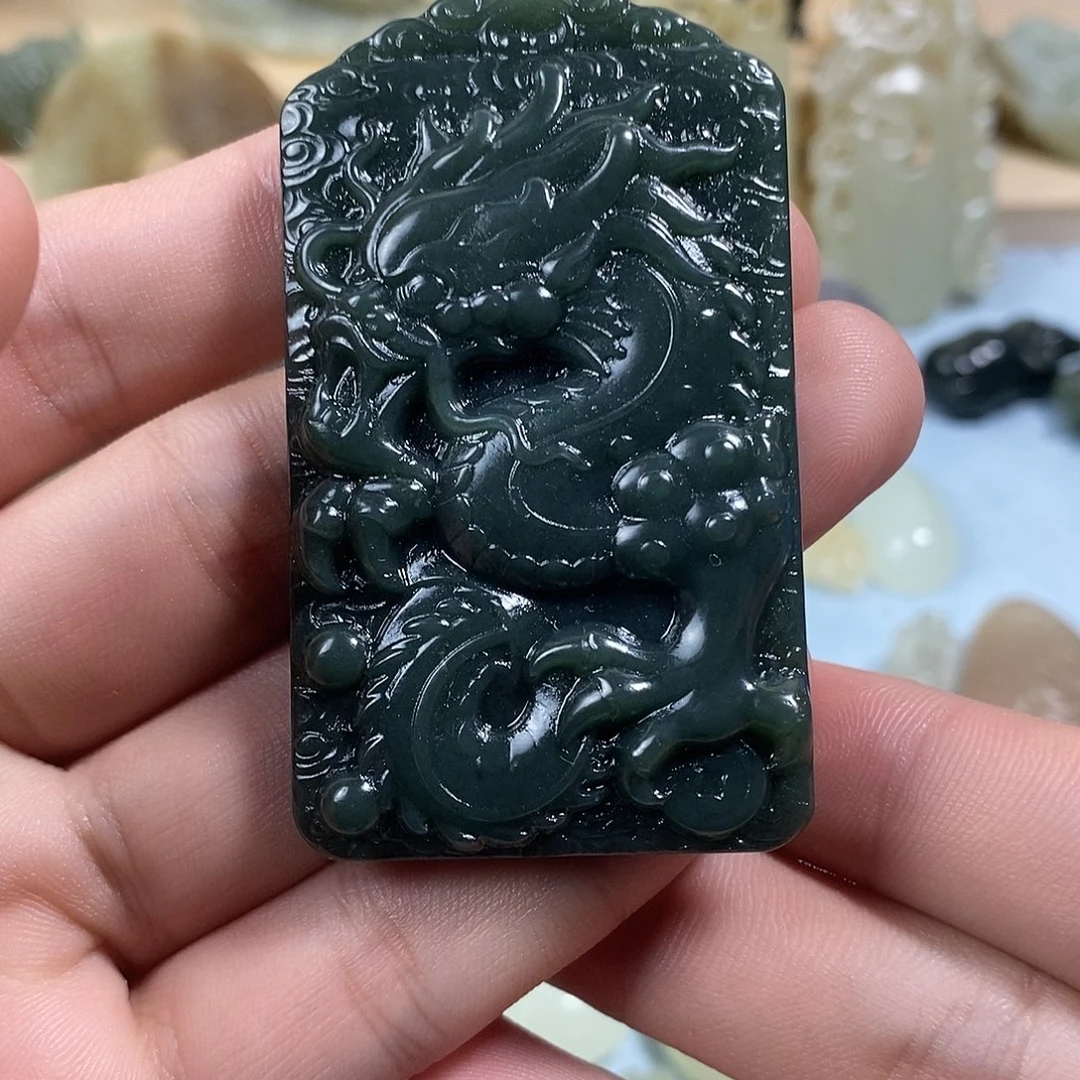 和田玉未镶嵌挂件