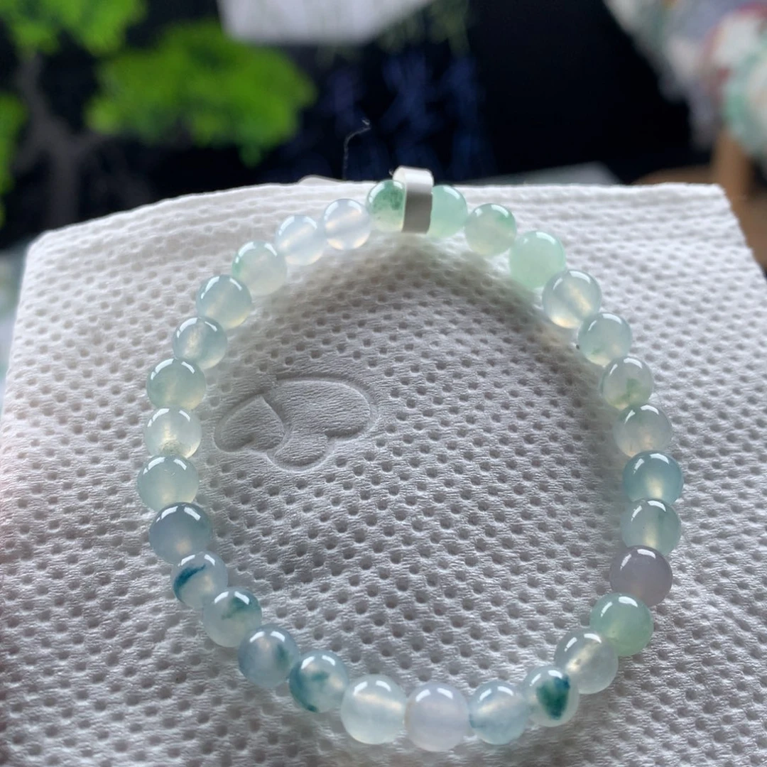 翡翠未镶嵌手链卡5.8