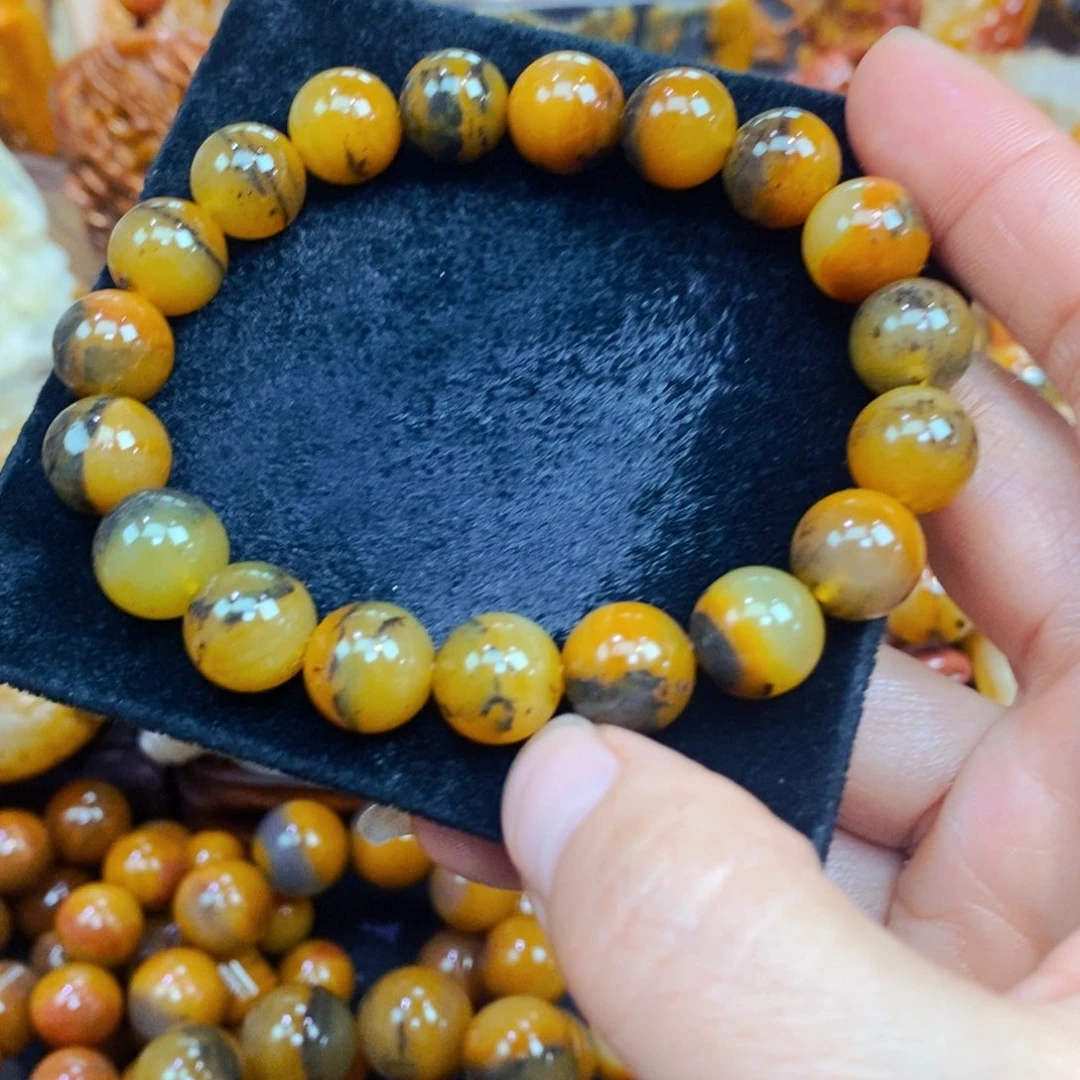 未镶嵌石英质玉（黄龙玉）吊坠(不含链)