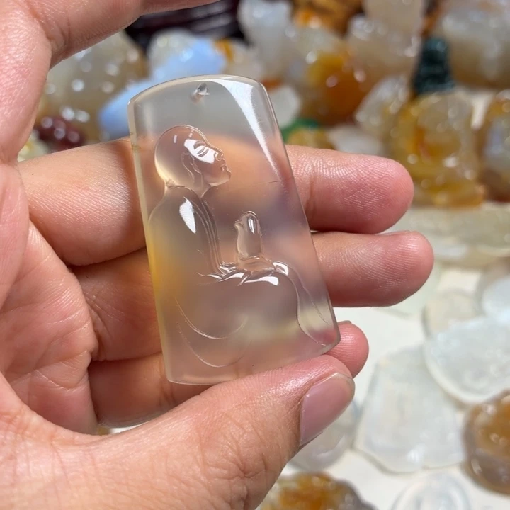 未镶嵌吊坠(不含链)玛瑙/玉髓