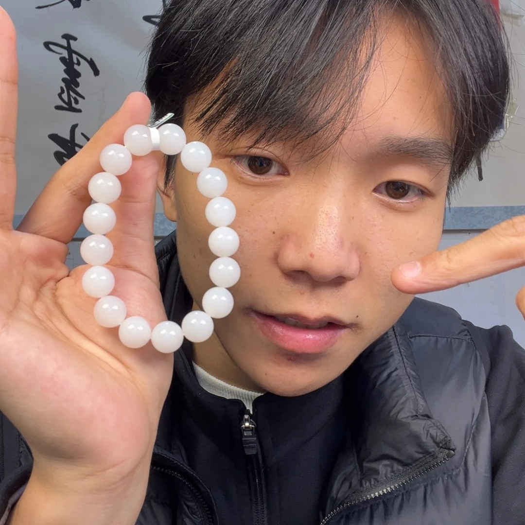 颈饰未镶嵌和田玉多样性高端羊脂玉卡12货头