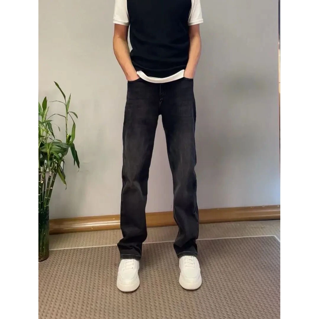 男士男式男生男款直筒显高显瘦宽松休闲牛仔裤男款爆款2025裤子