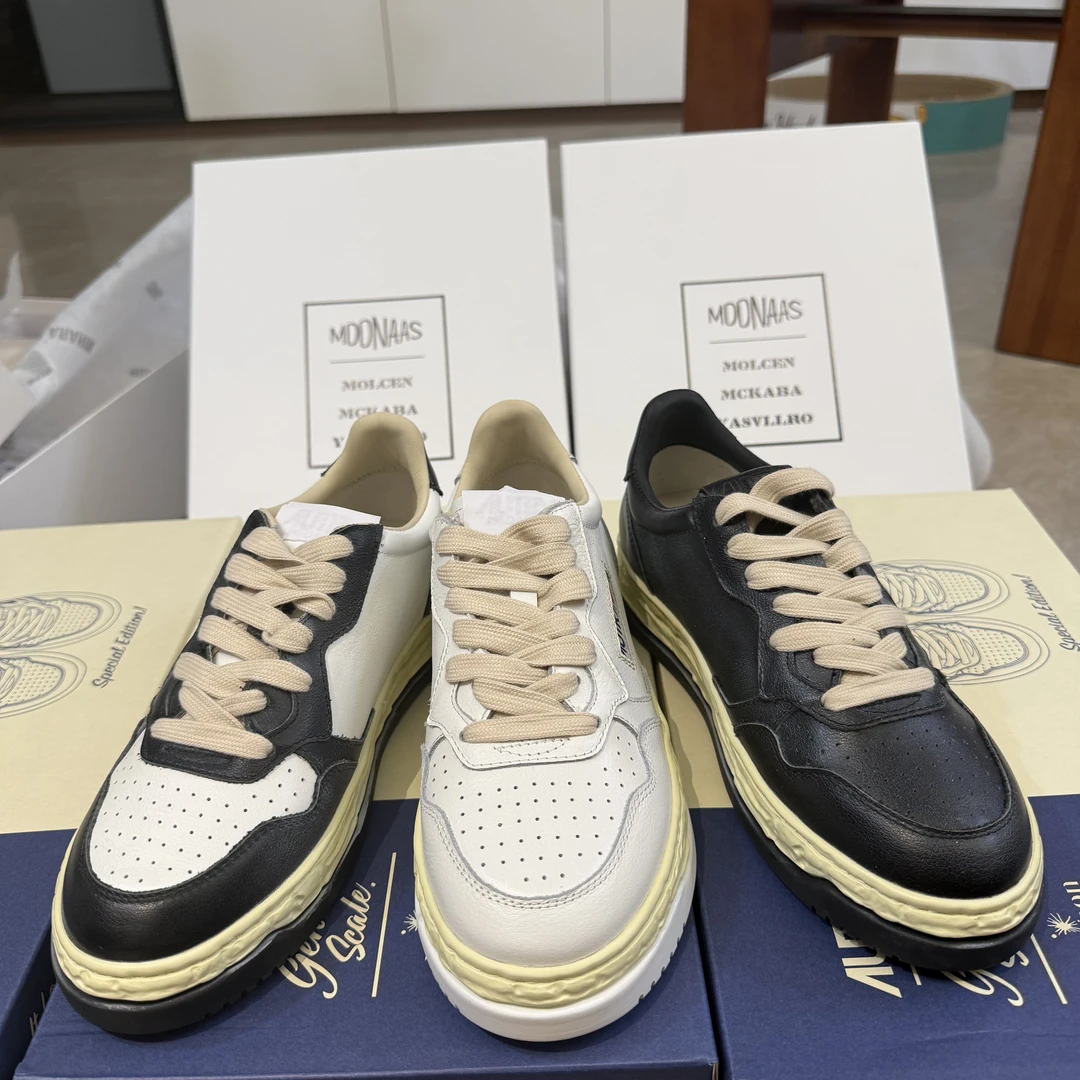 Mihara MMY（莞产）溶解鞋日系三原潮牌男女增高秋冬情侣真皮板鞋厚