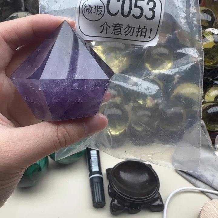 水晶未镶嵌摆件c053