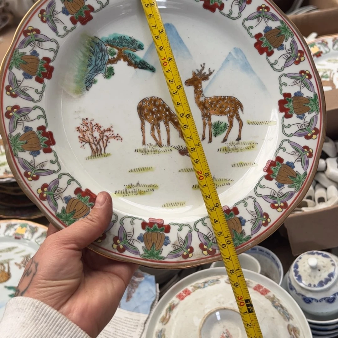 瓷26厘米手绘平盘