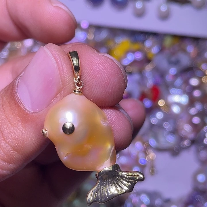 淡水珍珠未镶嵌吊坠(不含链)118