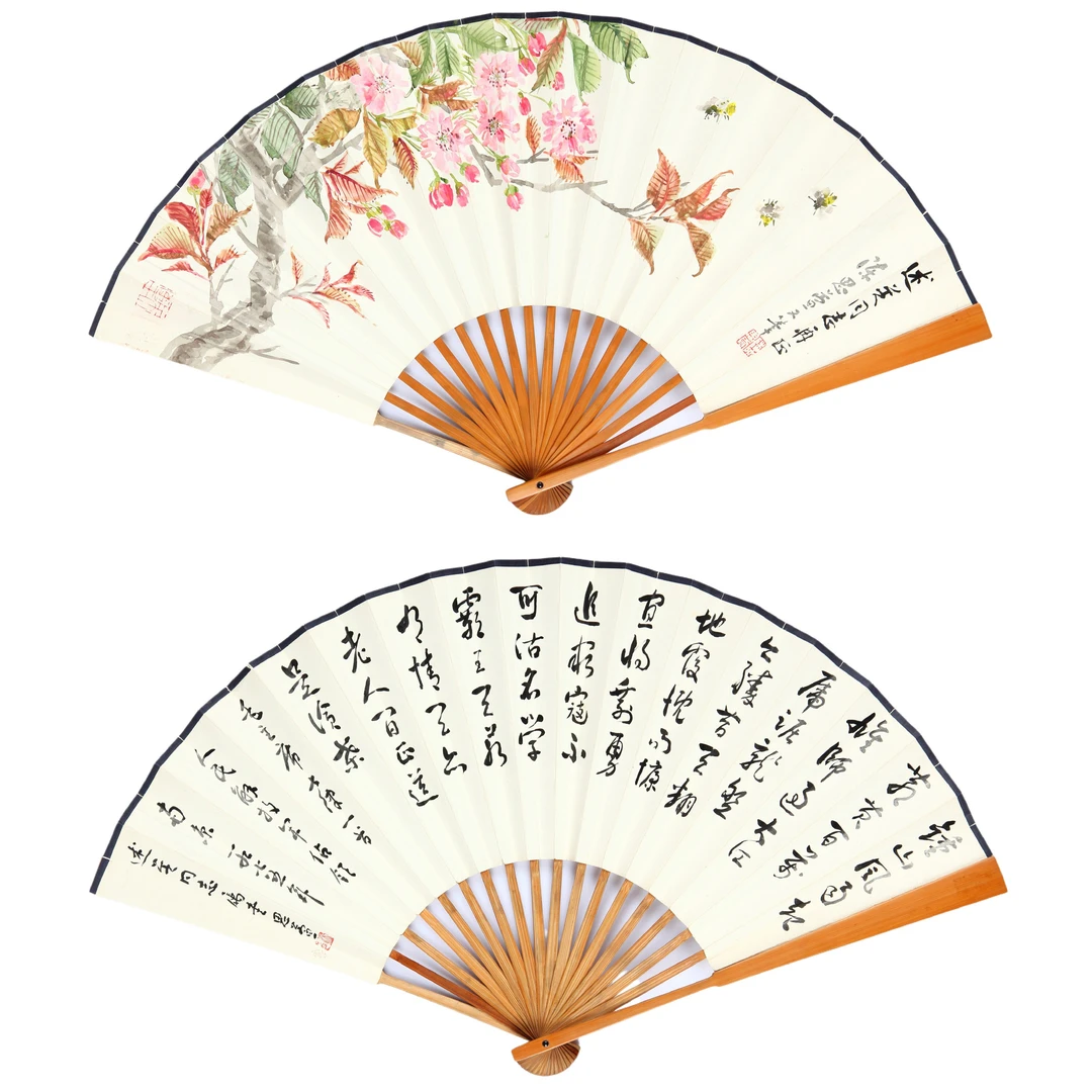9340、陈思萱 桃花蜂蜜、行书七律【93拍卖】