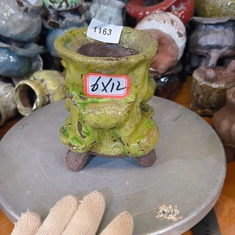 粗陶花盆手工花盆制作就这样