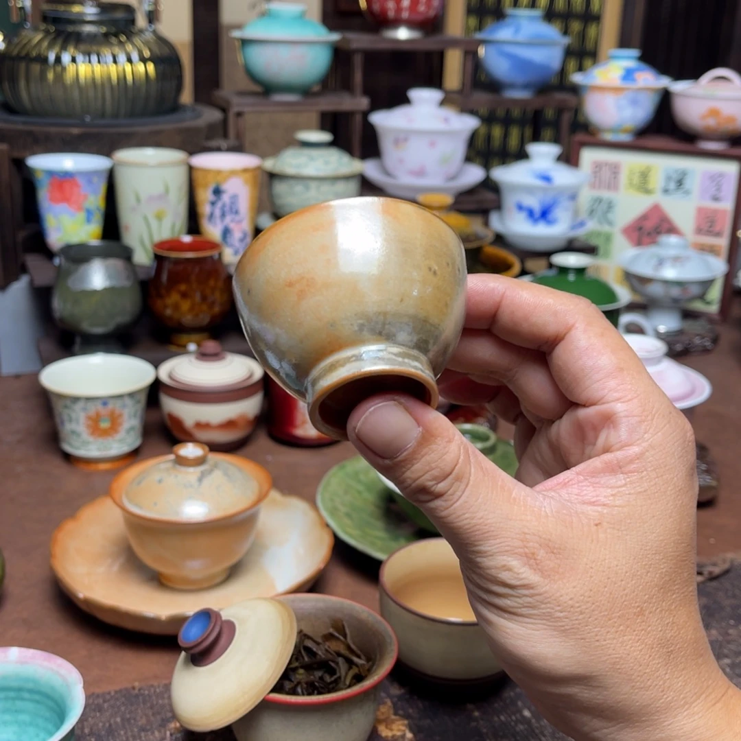 一***梦素铭品瓷釉下彩茶具
