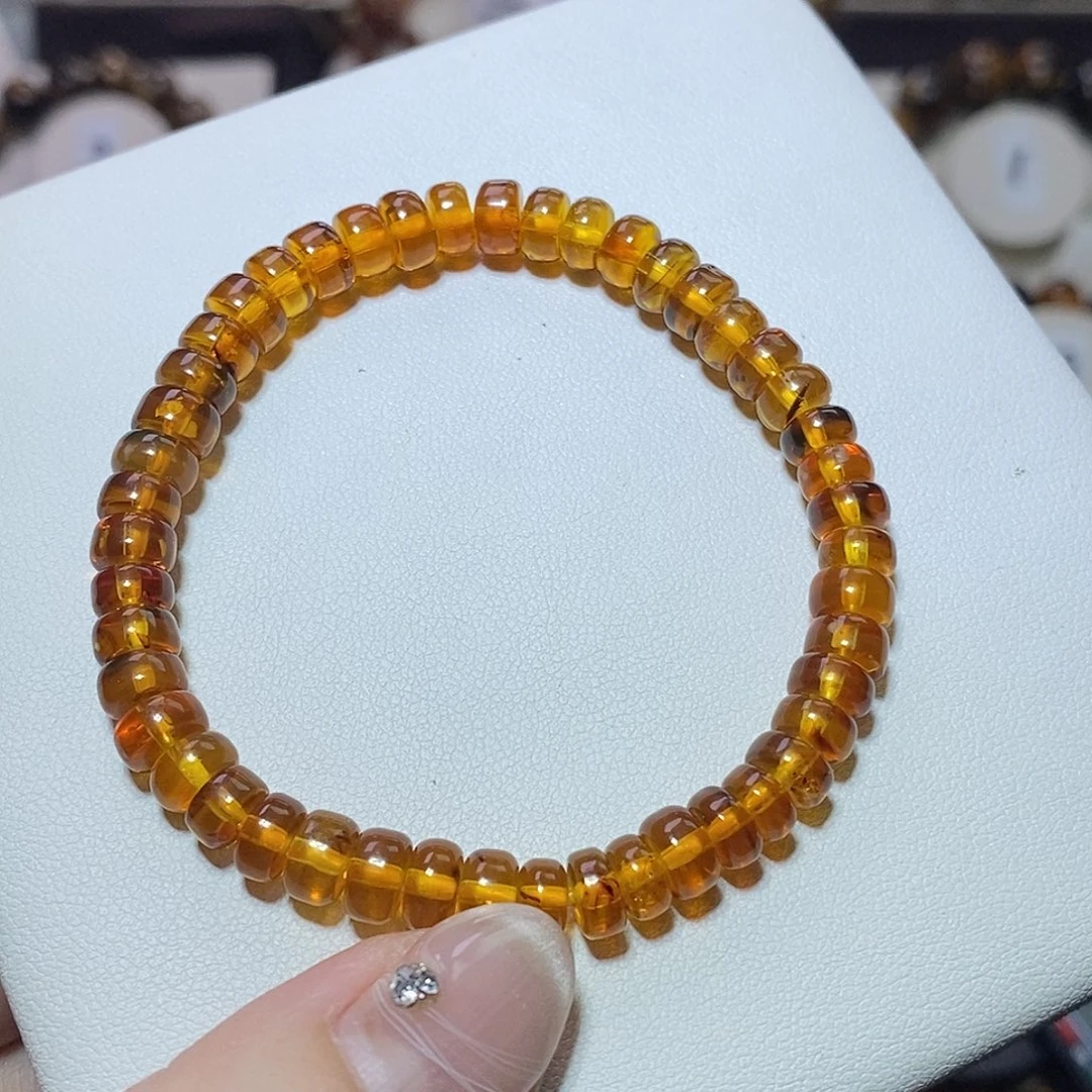 琥珀未镶嵌裸石直切6m