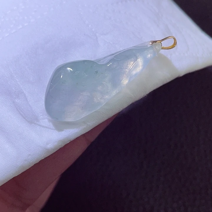 颈饰18K金镶嵌翡翠翡翠