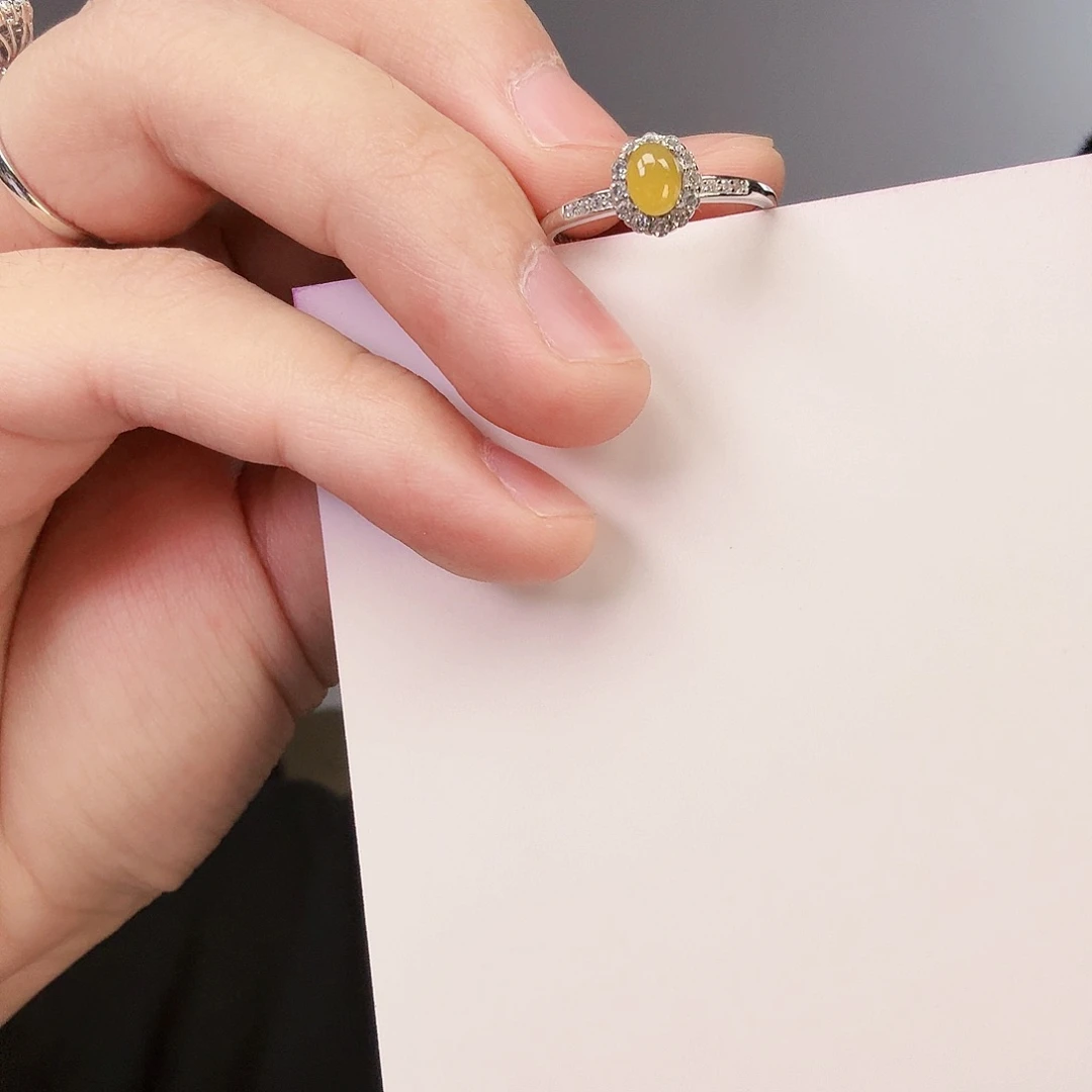 翡翠颈饰银S925镶嵌一件