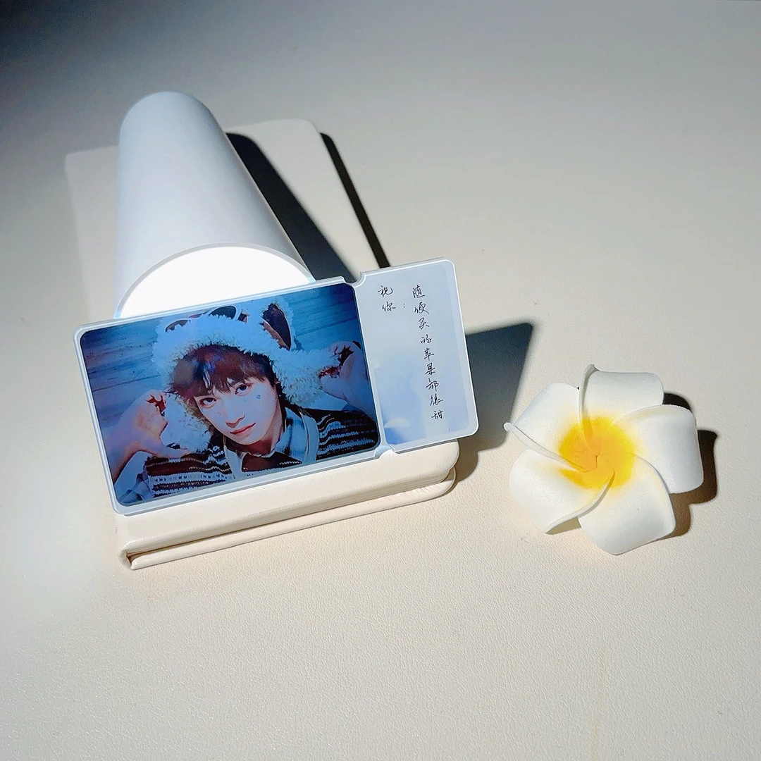 梓渝透镜便携式镜子演员高颜值高清挂件镜中画亚克力票根盲盒