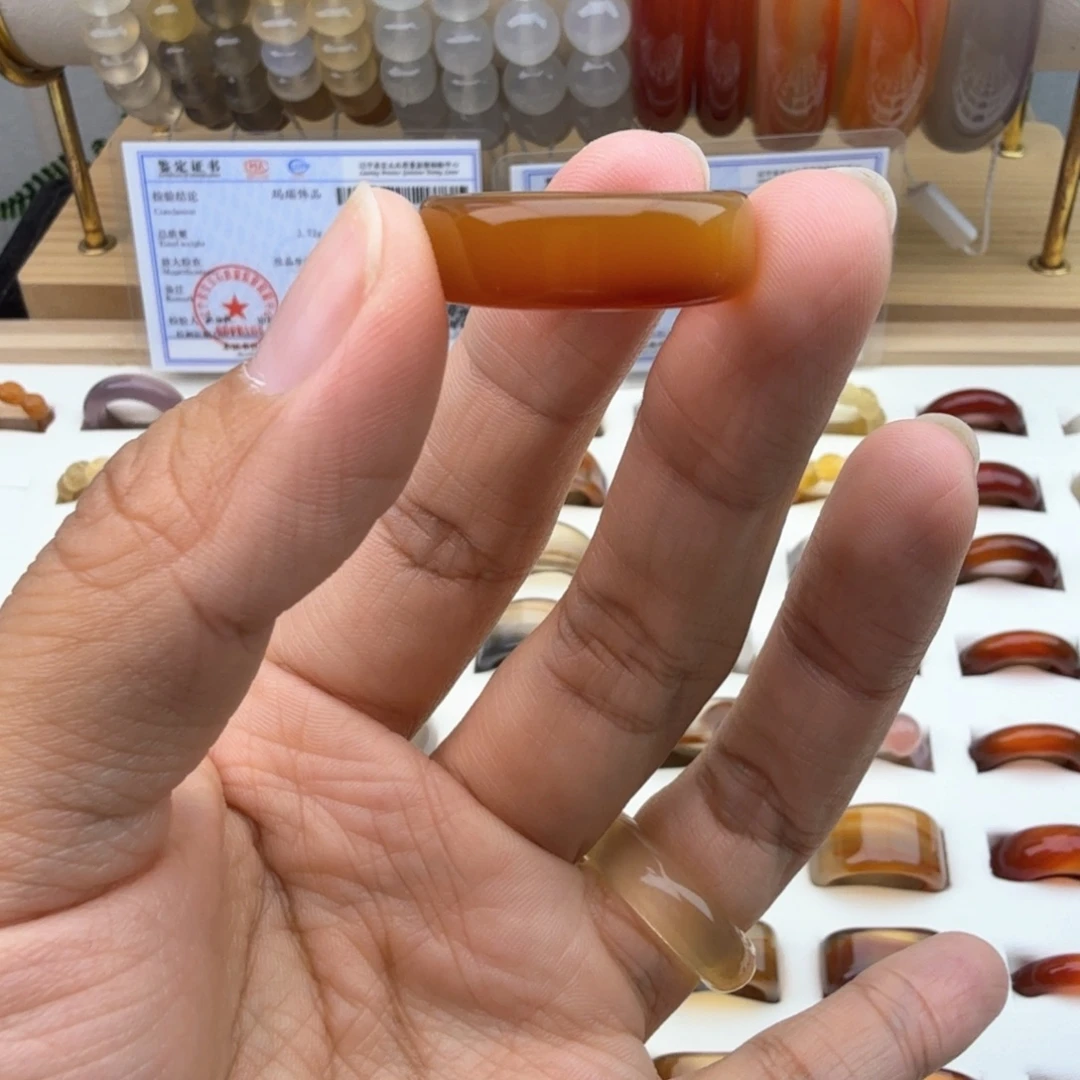 未镶嵌戒圈玛瑙/玉髓20圈福利