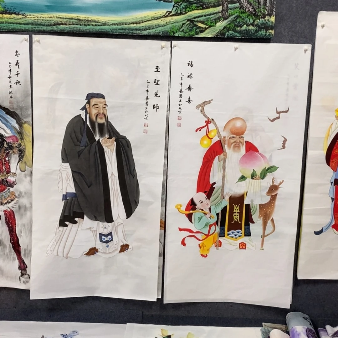 国画永****士尺寸140✖️70四尺精品手绘画
