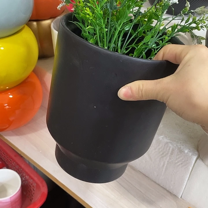 陶摆件陶盆有孔 瑕疵介意勿拍