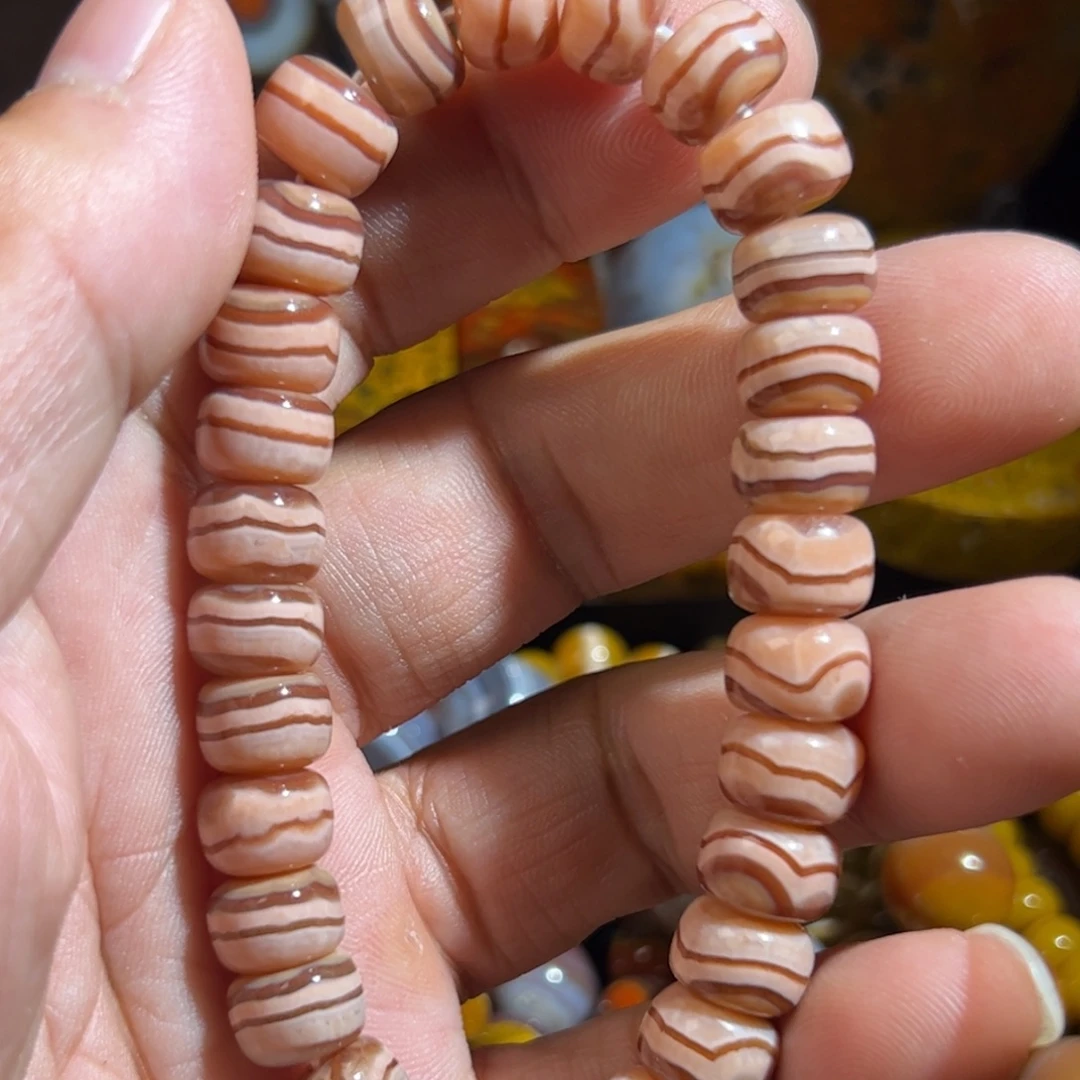 菜***菜玛瑙/玉髓合金颈饰