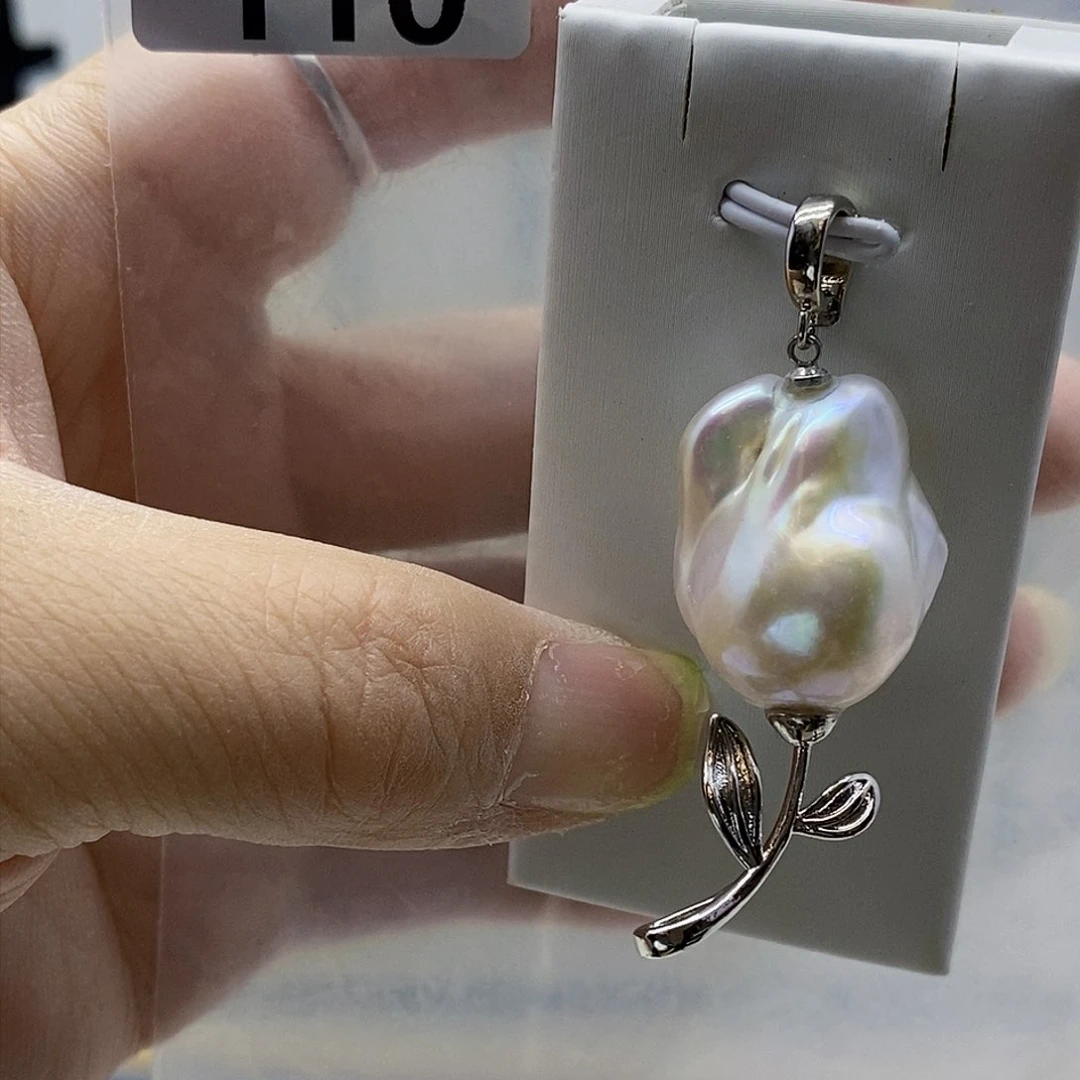 颈饰合金淡水珍珠