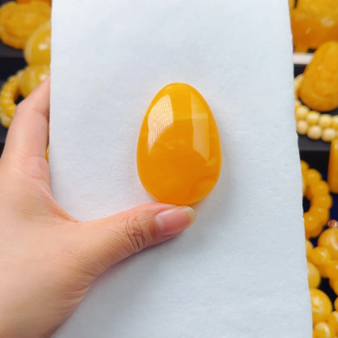 蜜蜡颈饰未镶嵌毛衣链吊坠