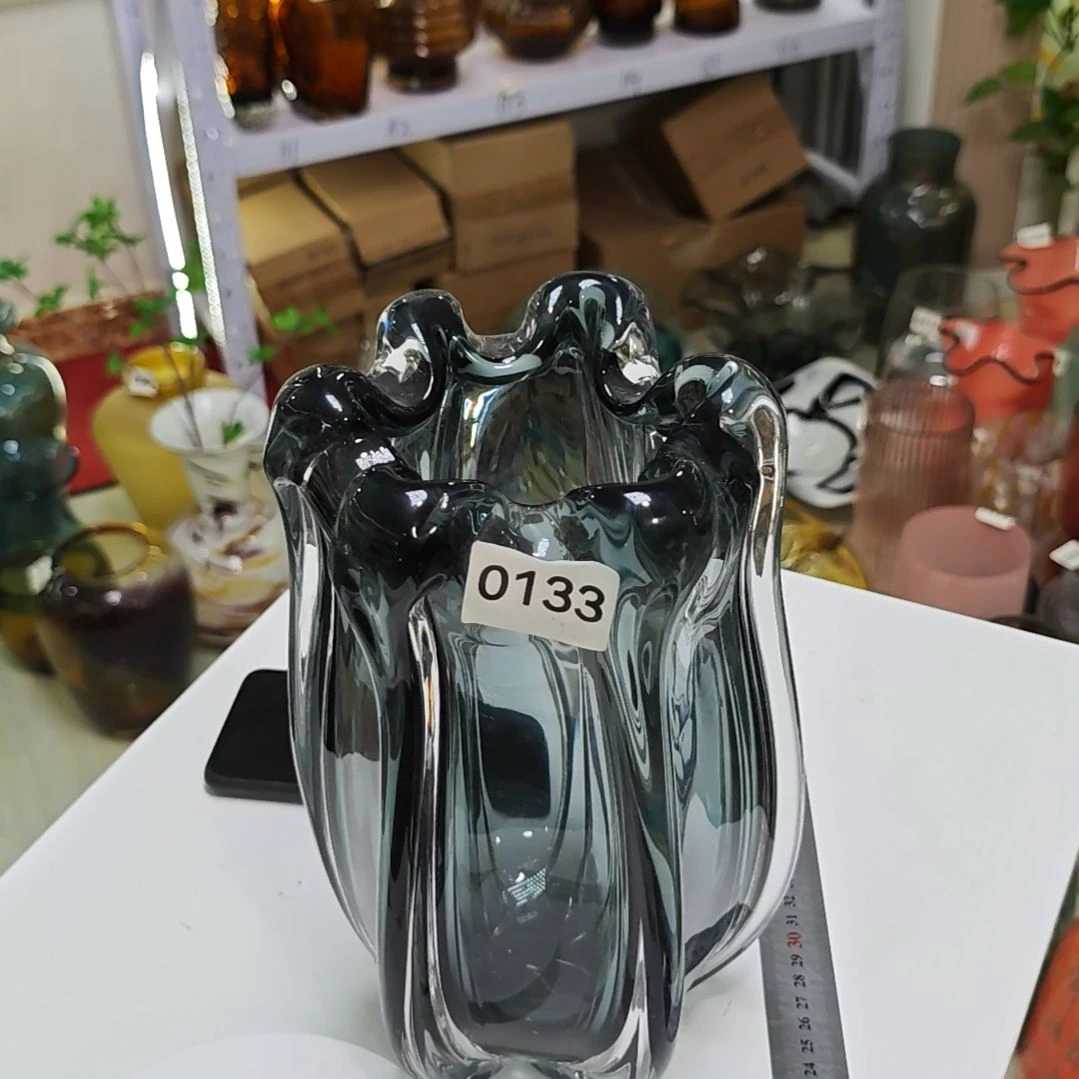 高29口9琉璃重工花瓶
