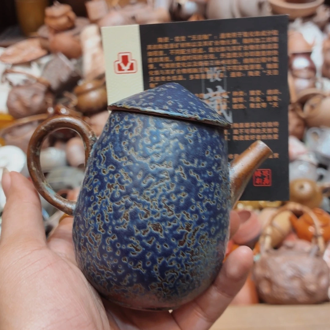 柴烧老岩泥手工茶壶器皿