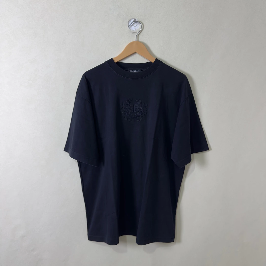 99新 Balenciaga/巴黎世家  麦穗双B刺绣短袖 XS码