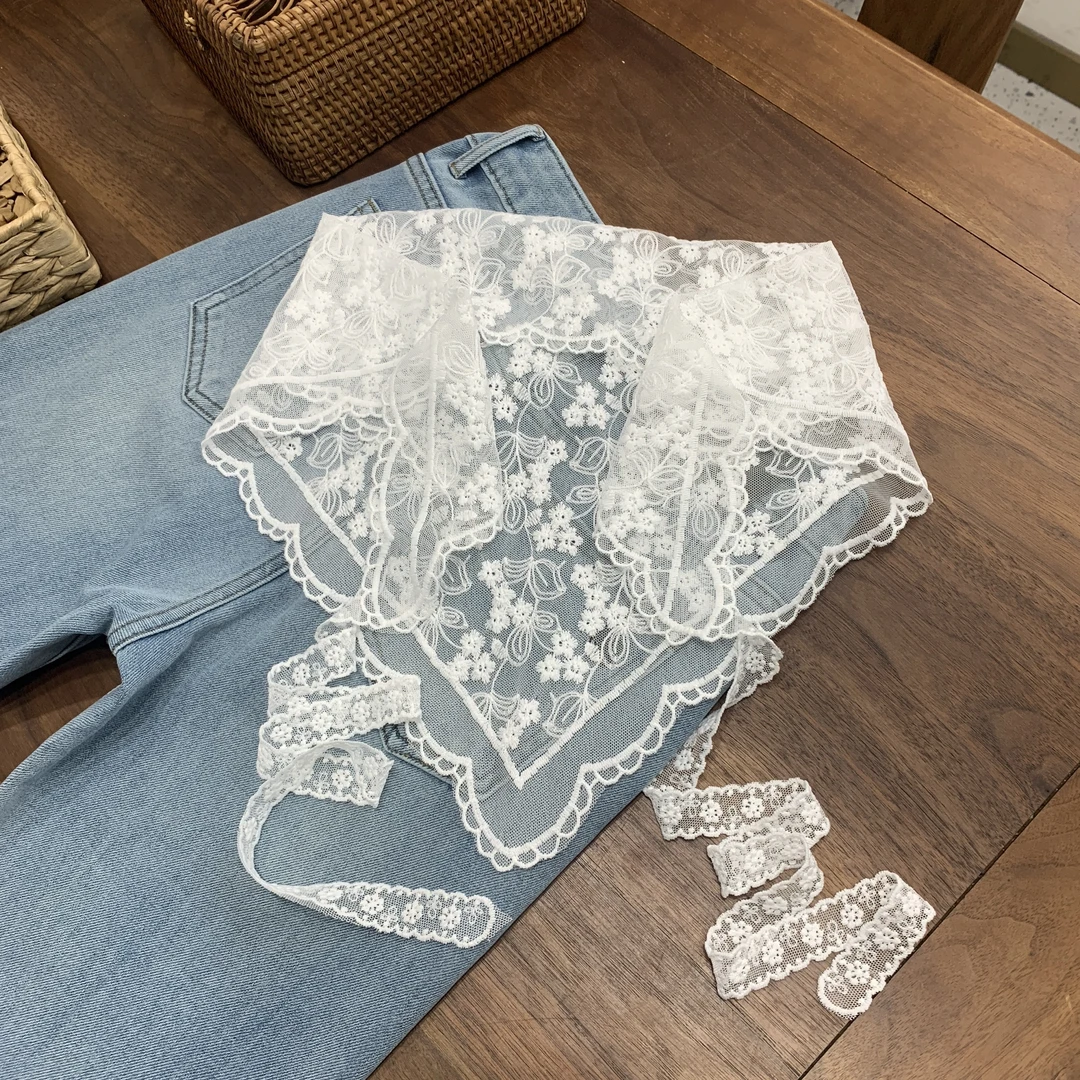 DEZI宝藏衣橱可腰封屁帘百搭蕾丝花披肩LS114488