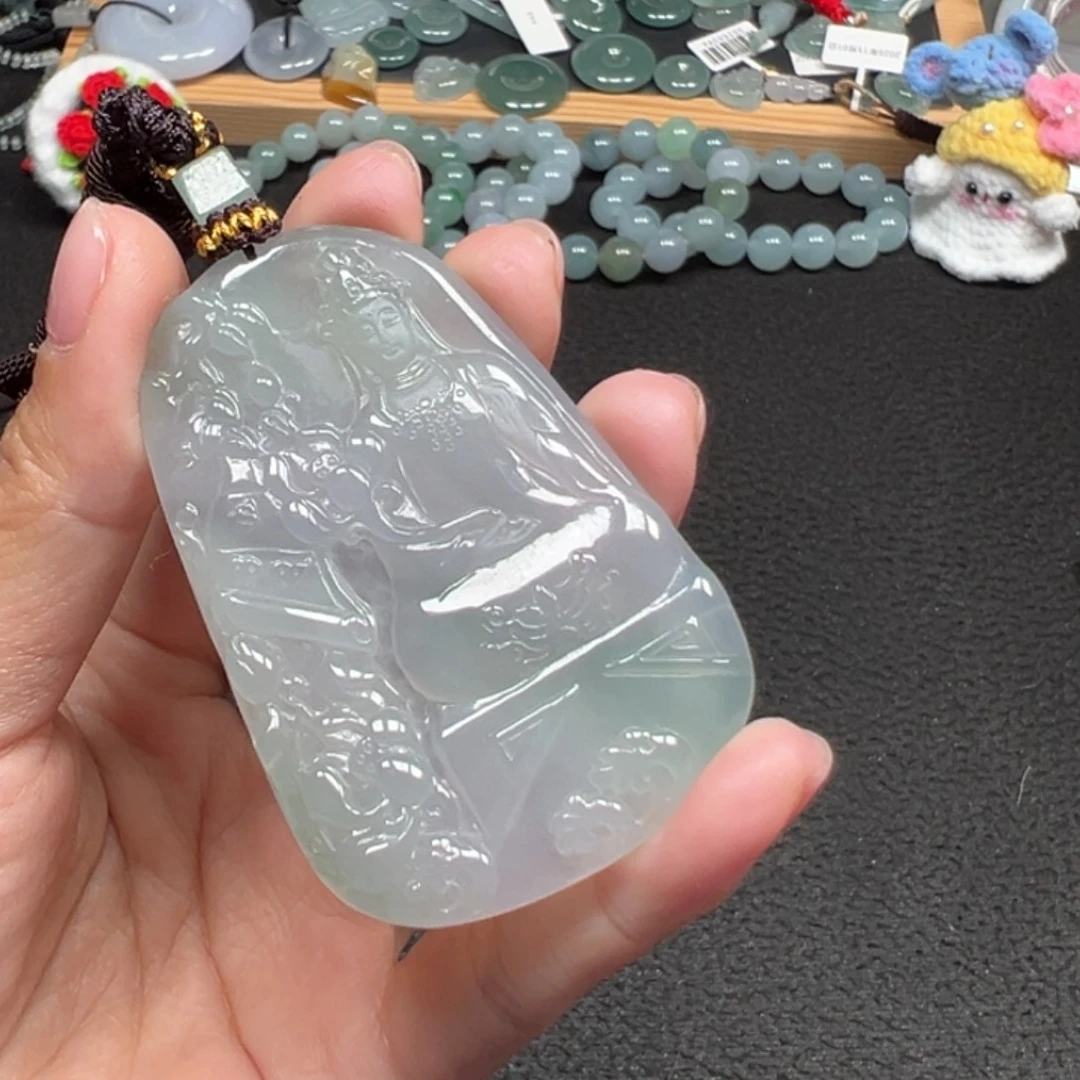 翡翠未镶嵌颈饰天然A货缅甸翡翠