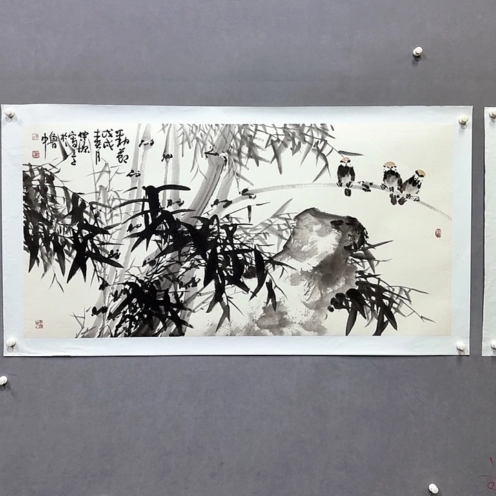 国画亲笔手绘放心去藏