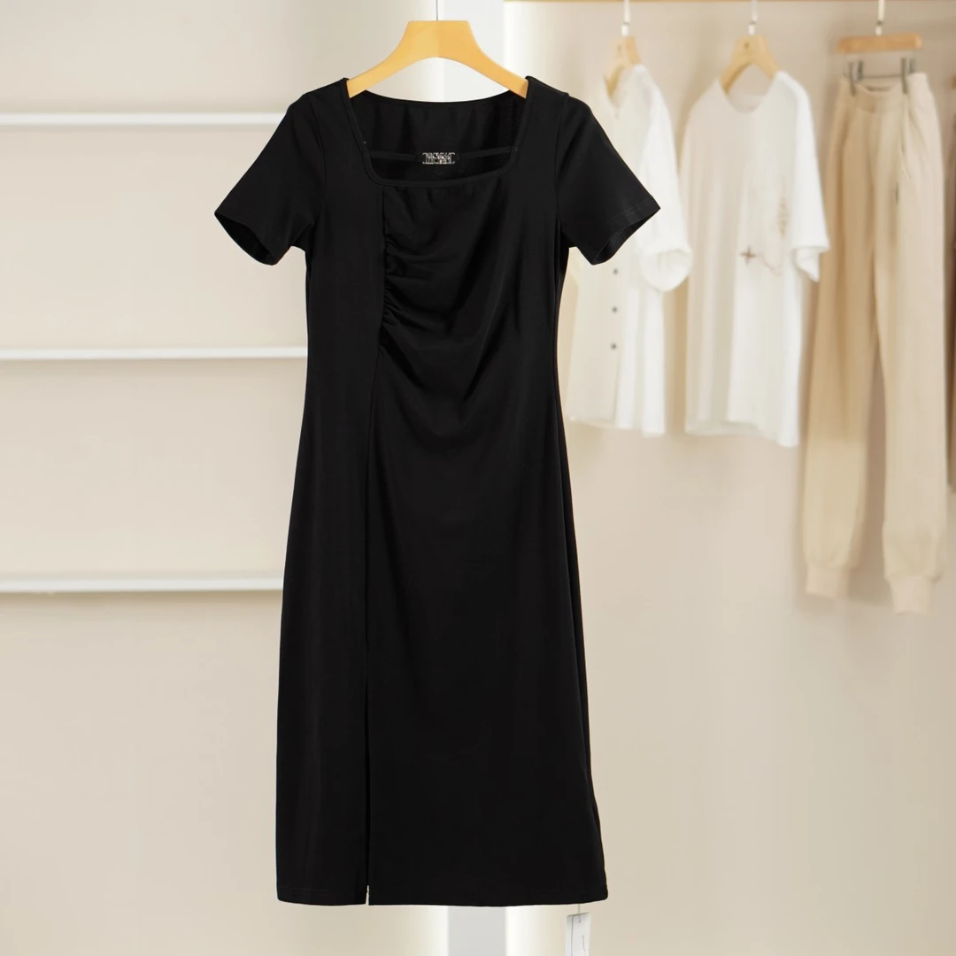 麦迪尚品【Miss-O】50421498 夏季简约修身连衣裙品牌撤柜