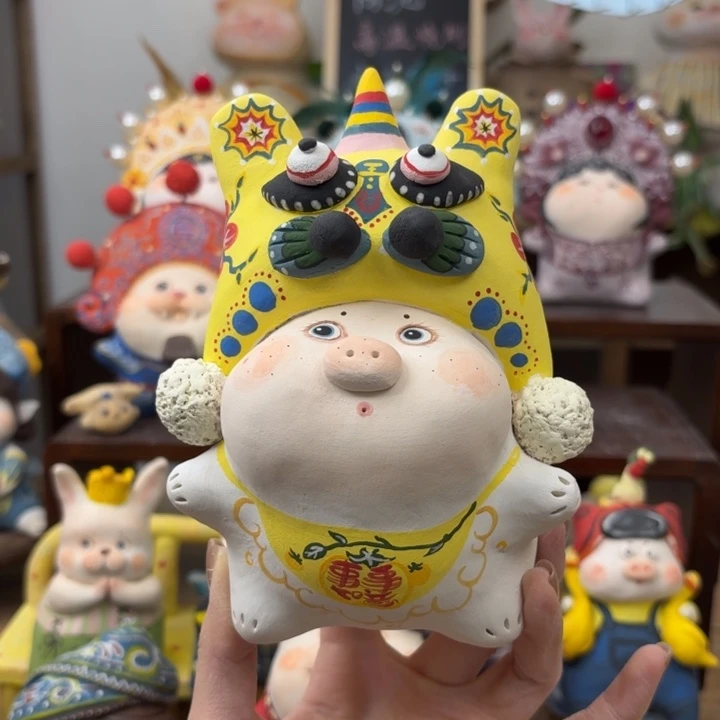 陶摆件手工陶艺摆件