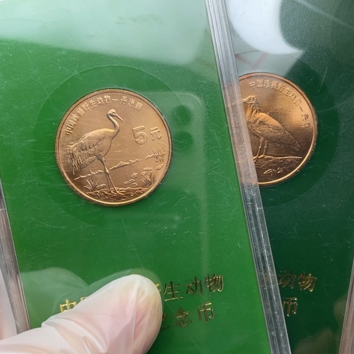 其他普通金属朱鹮丹顶鹤一对