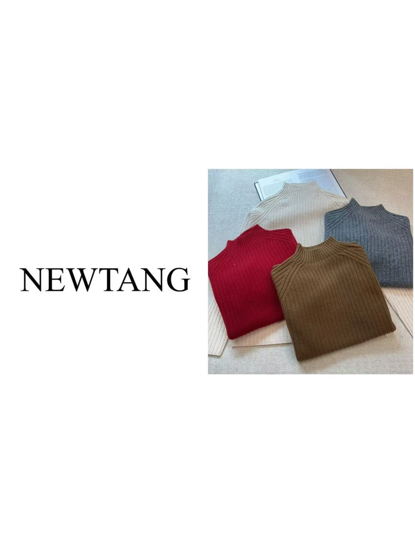 【进口美利奴羊毛100%】1140新款内搭羊毛打底衫上衣 竖条