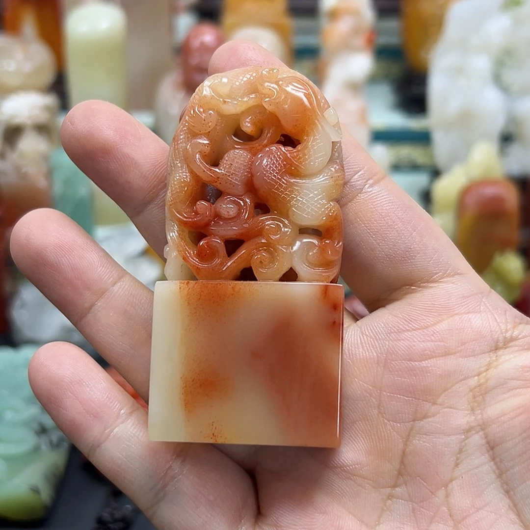 江***山寿山石印章雕刻工艺